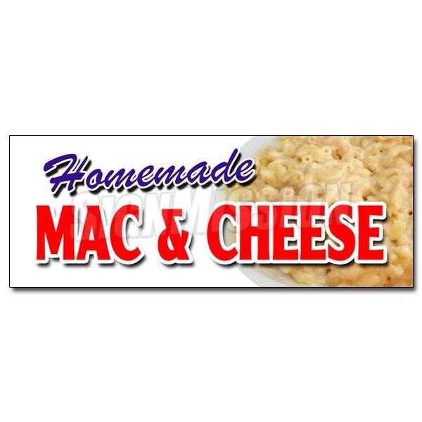 Signmission HOMEMADE MAC & CHEESEsticker take carry out food macaroni eat best, D-12 Homemade Mac & Cheese D-12 Homemade Mac & Cheese - main